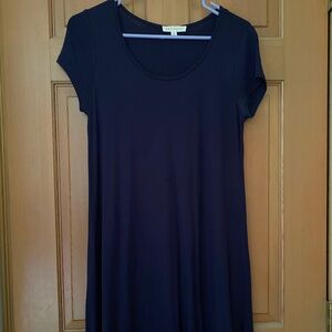 Navy swing dress